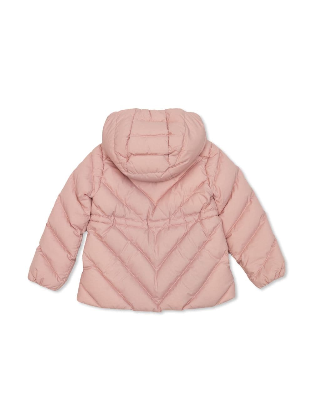 Moncler Enfant logo-patch padded jacket - Roze