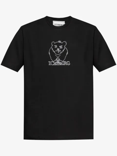 Iceberg bear embroidery T-shirt