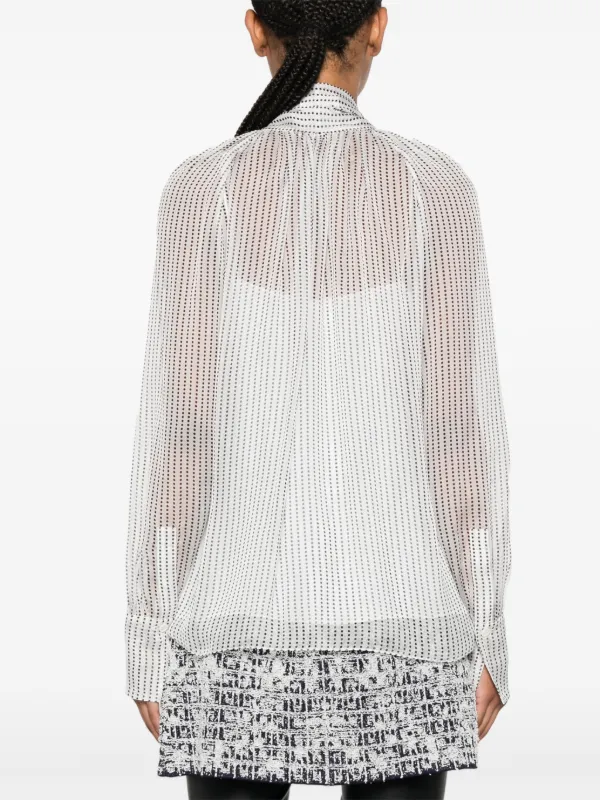 Givenchy ギャザーシルクブラウス | ホワイト | FARFETCH JP Givenchy ギャザーシルクブラウス | ホワイト | FARFETCH JP