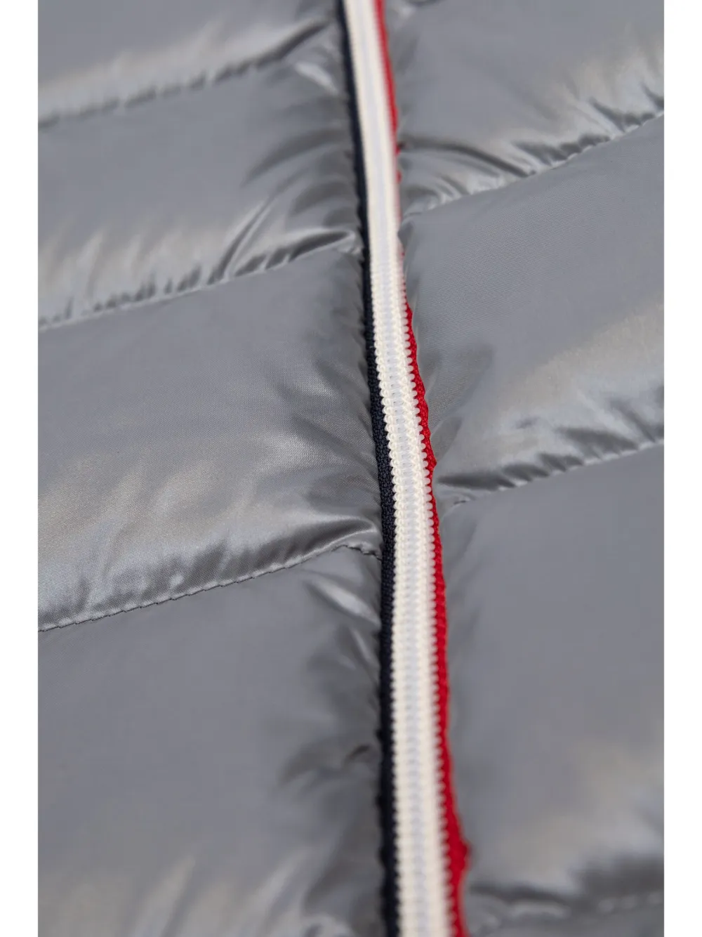 Moncler Enfant Gewatteerd jack met logopatch Grijs