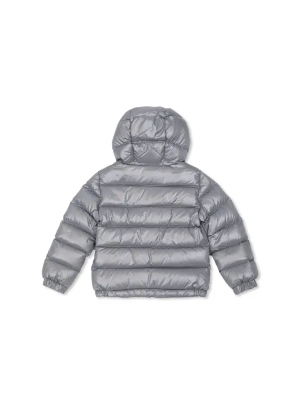 Moncler Enfant logo-patch Padded Jacket | Grey | FARFETCH ZA