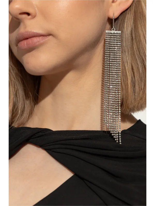 ISABEL MARANT クリスタル ピアス | シルバートーン | FARFETCH JP