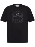 Iceberg Vitruvian Garfield print T-shirt - Black