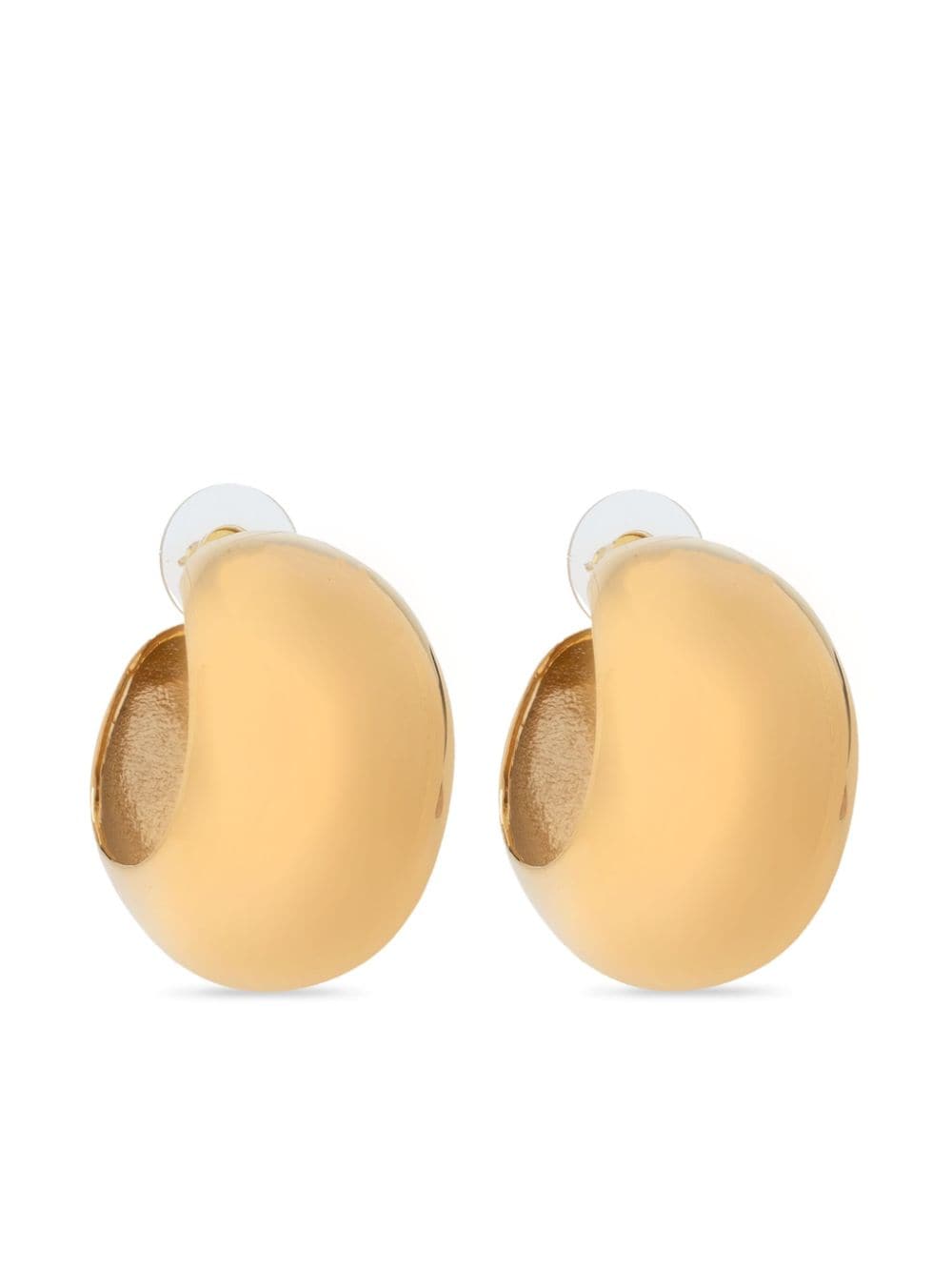 Shop Isabel Marant Chunky Hoop Earrings In Gold