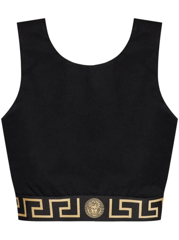 Versace グレカ スポーツブラ | ブラック | FARFETCH JP