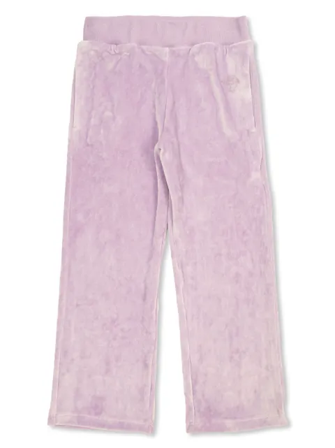 Versace Kids Medusa logo velvet trousers
