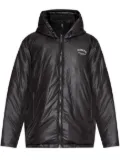 Iceberg logo-print puffer jacket - Black