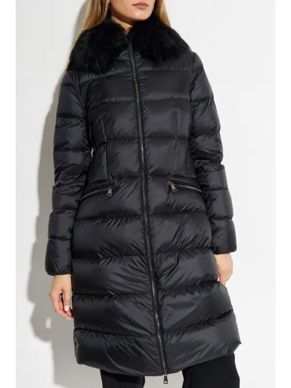 Moncler Boedic Long Down Jacket Black FARFETCH HK