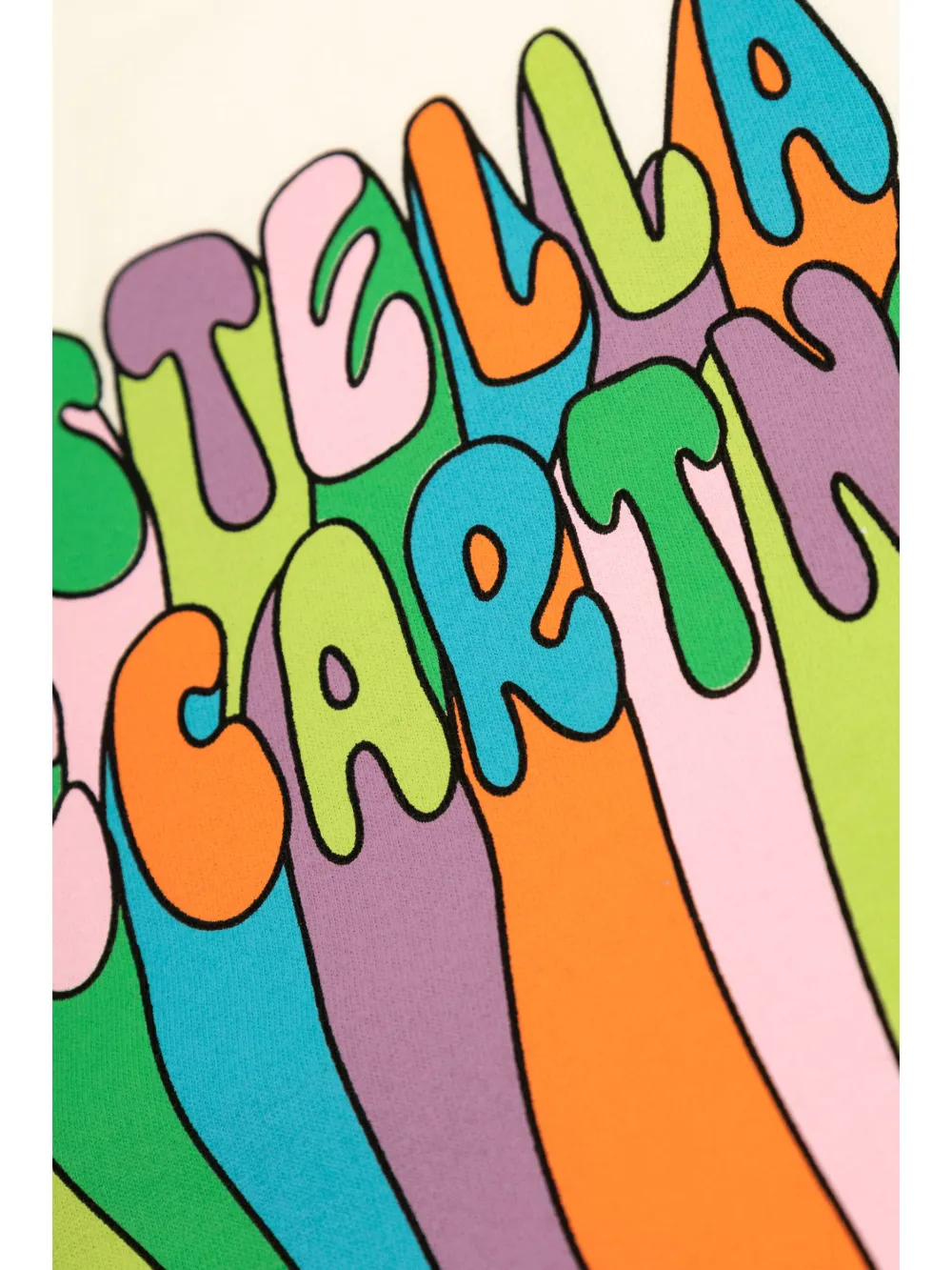 Stella McCartney Kids Stella T-shirt met grafische print Beige