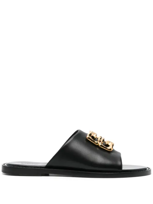 Claquettes 4G Liquid en cuir - Givenchy - Modalova