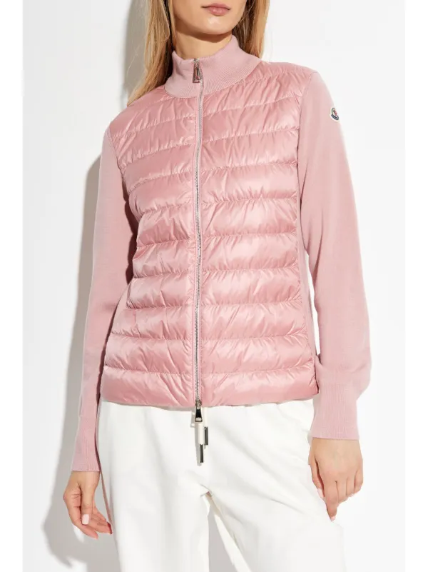 Moncler Quilted Cardigan Pink FARFETCH HK