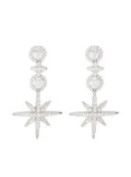 APM Monaco Météorites and Circles pavé drop earrings - Silver