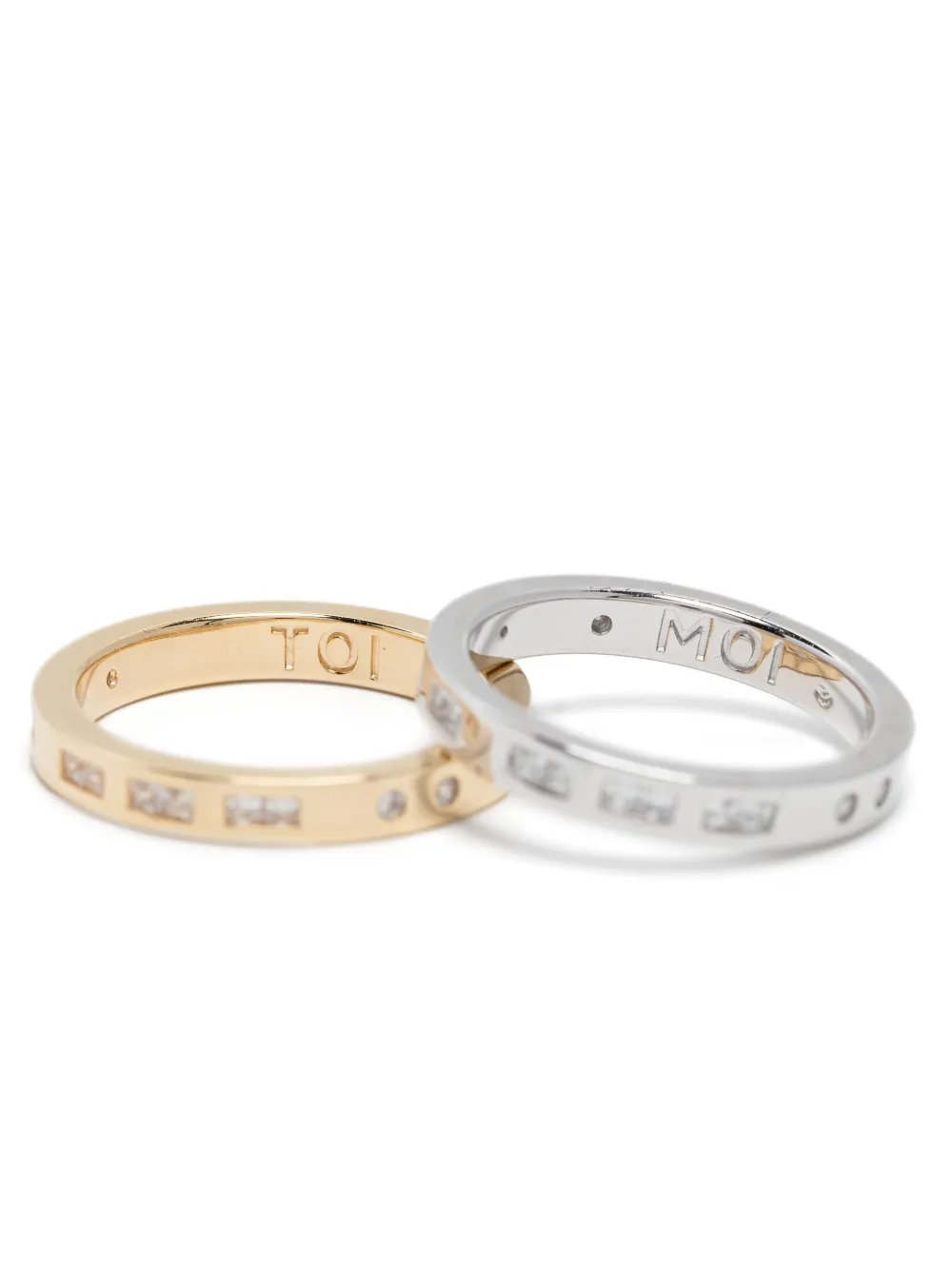 Apm Monaco Toi Moi Morse Code Ring In Silver