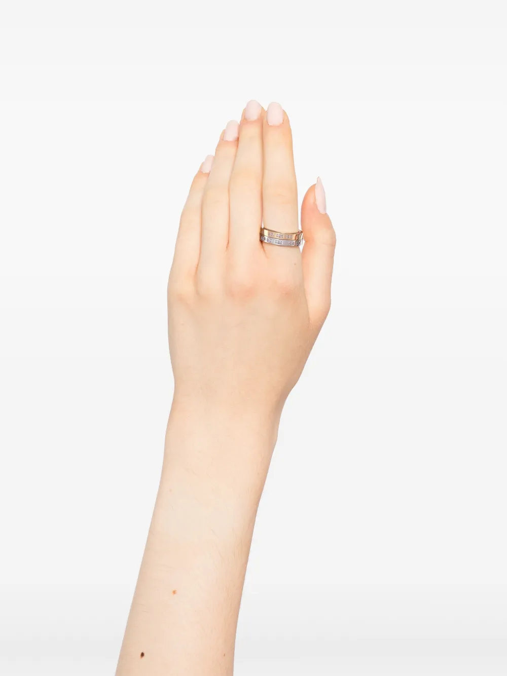 APM Monaco Toi Morse Code ring - Zilver