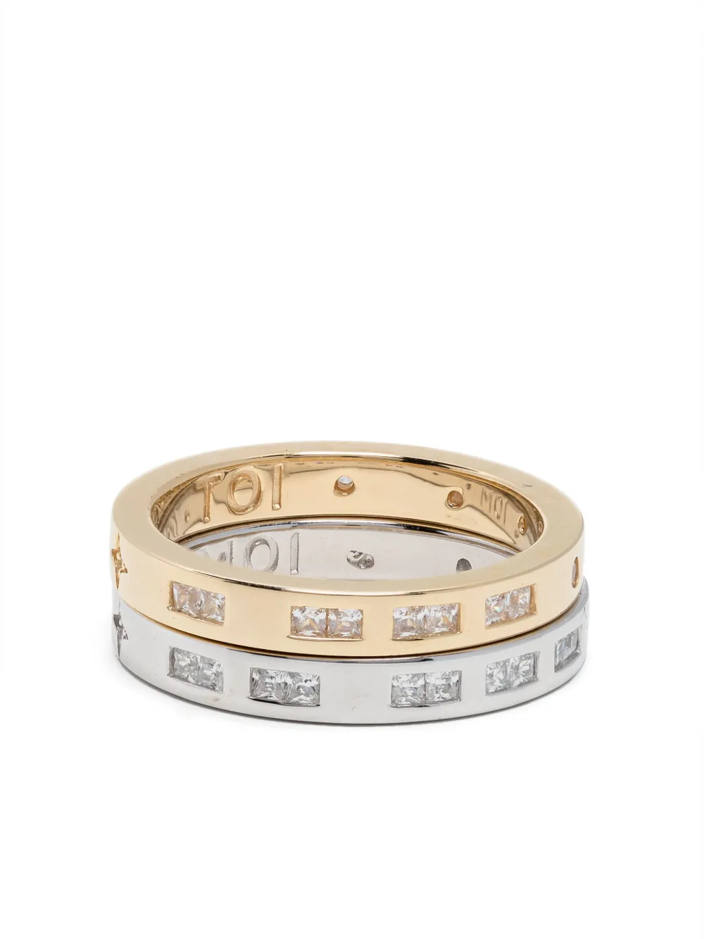 Apm Monaco Toi Moi Morse Code Ring In Silver