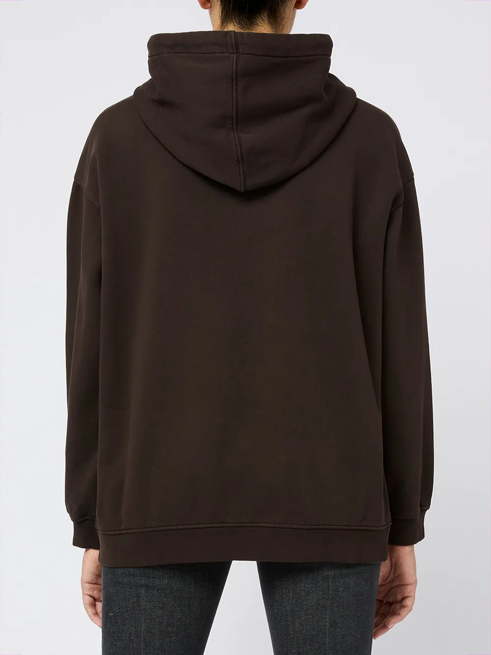 logo-embroidered hoodie