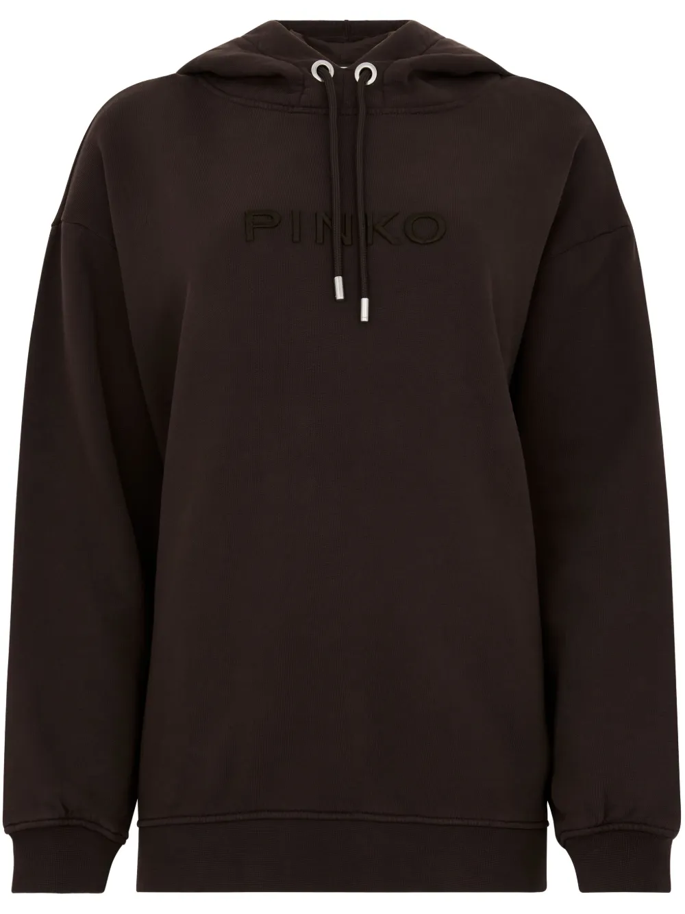 PINKO Hoodie met geborduurd logo Bruin