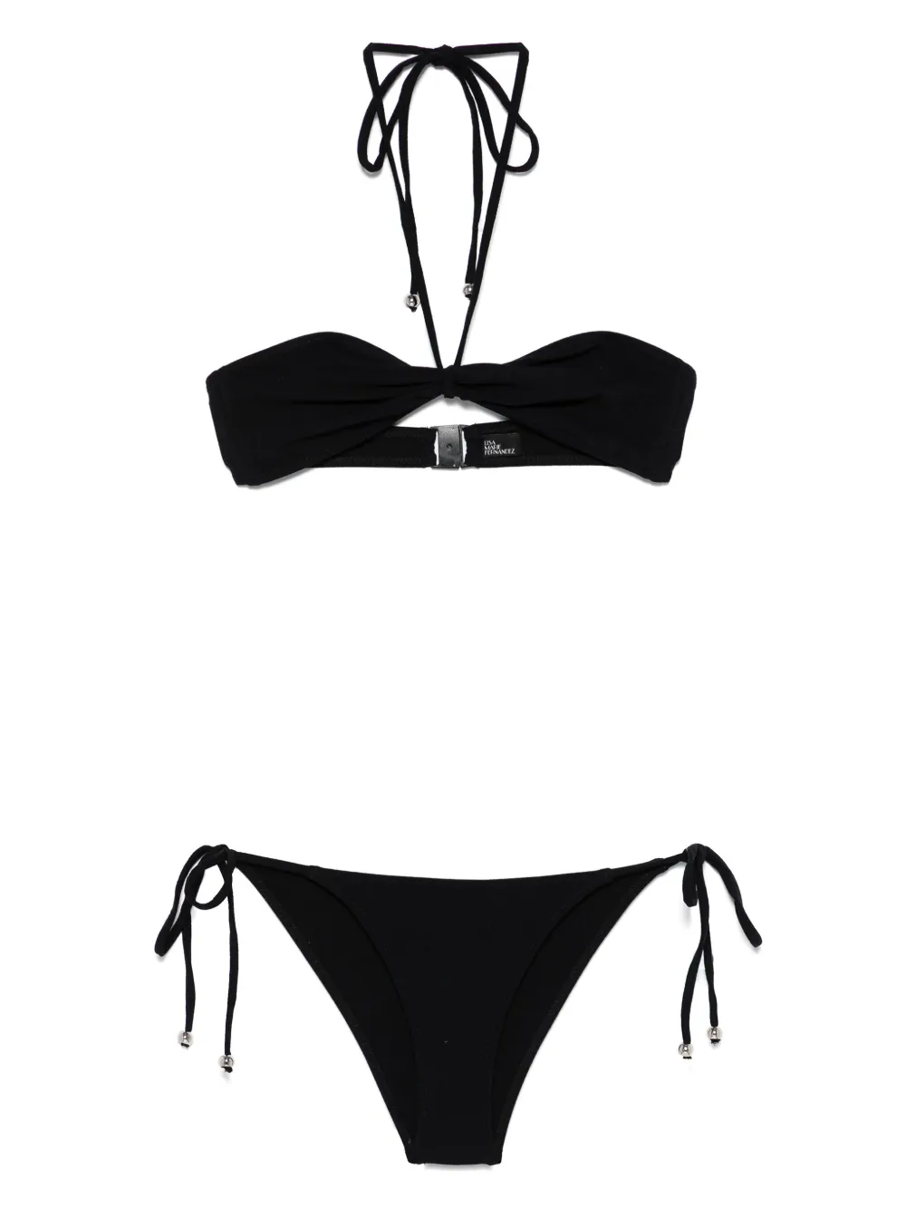 Lisa Marie Fernandez crepe bandeau string bikini