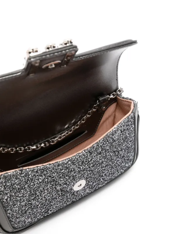 【Roger Vivier】Viv' Jeu De Fille 装飾ショルダーバッグ Viv' Jeu De Fille embellished shoulder bag in white - Roger