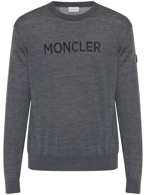 Moncler suéter con logo estampado