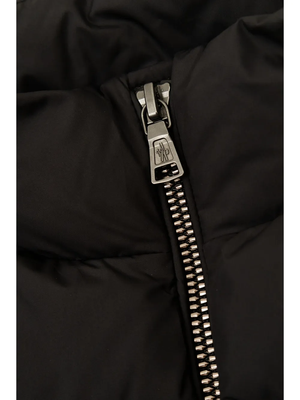 Moncler Enfant Vest met logopatch Zwart