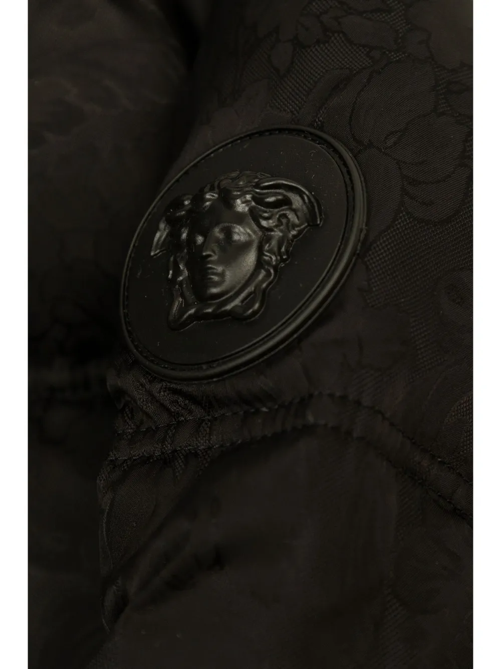 Versace Kids Donsjack met capuchon Zwart