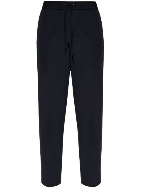 Moncler pants con parche del logo y cordones en la pretina