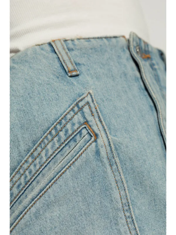 AMIRI Cargo Denim Skirt | Blue | FARFETCH