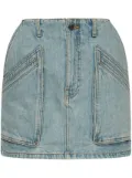 AMIRI cargo denim skirt - Blue