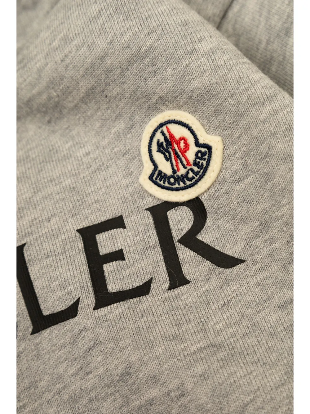 Moncler Enfant Logo hoodie Grijs