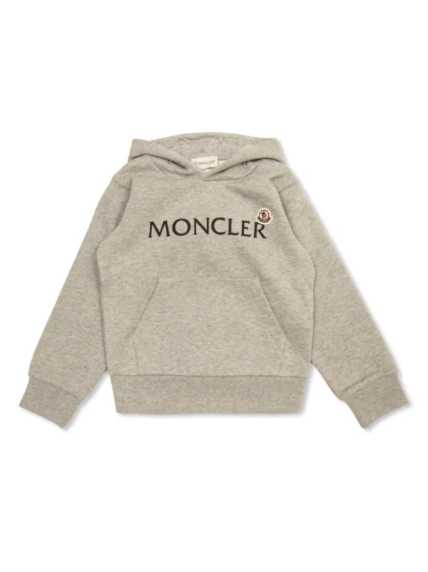 Moncler Enfant Logo Hoodie Grey FARFETCH IL