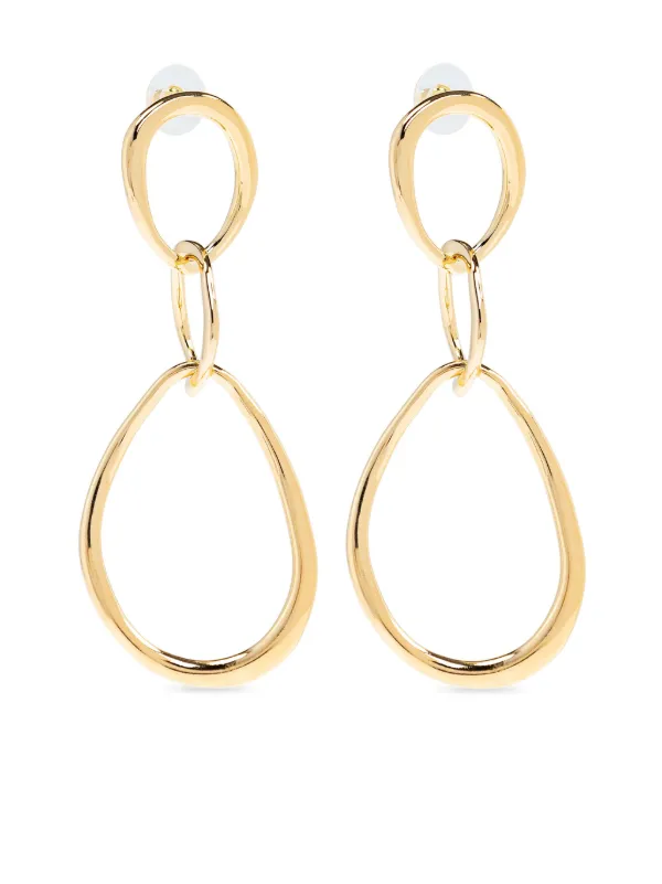 ISABEL MARANT オーバーサイズ ピアス | ゴールドトーン | FARFETCH JP