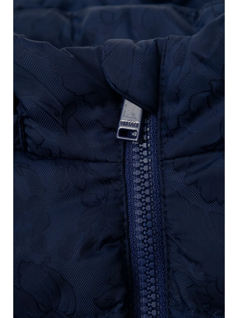 Versace Kids Barocco gewatteerd jack Blauw