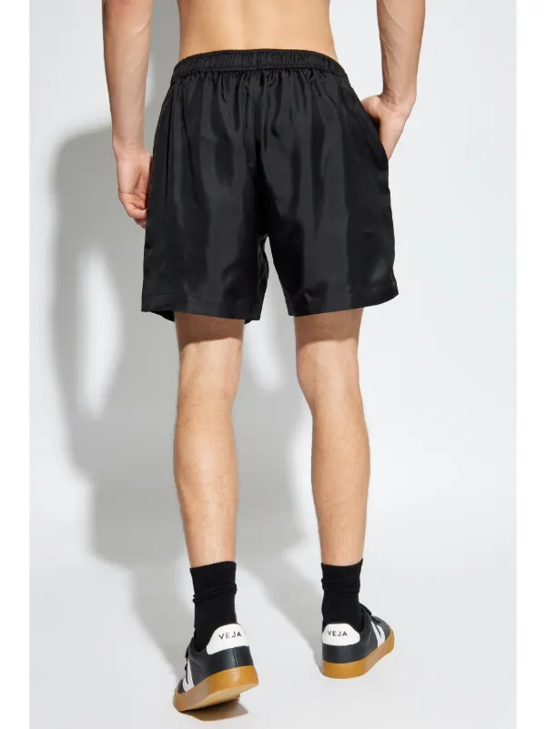 【送料&関税込】AMIRI Shorts In Black Silk AMIRI Men's Arts District Silk Shorts in Black Amiri