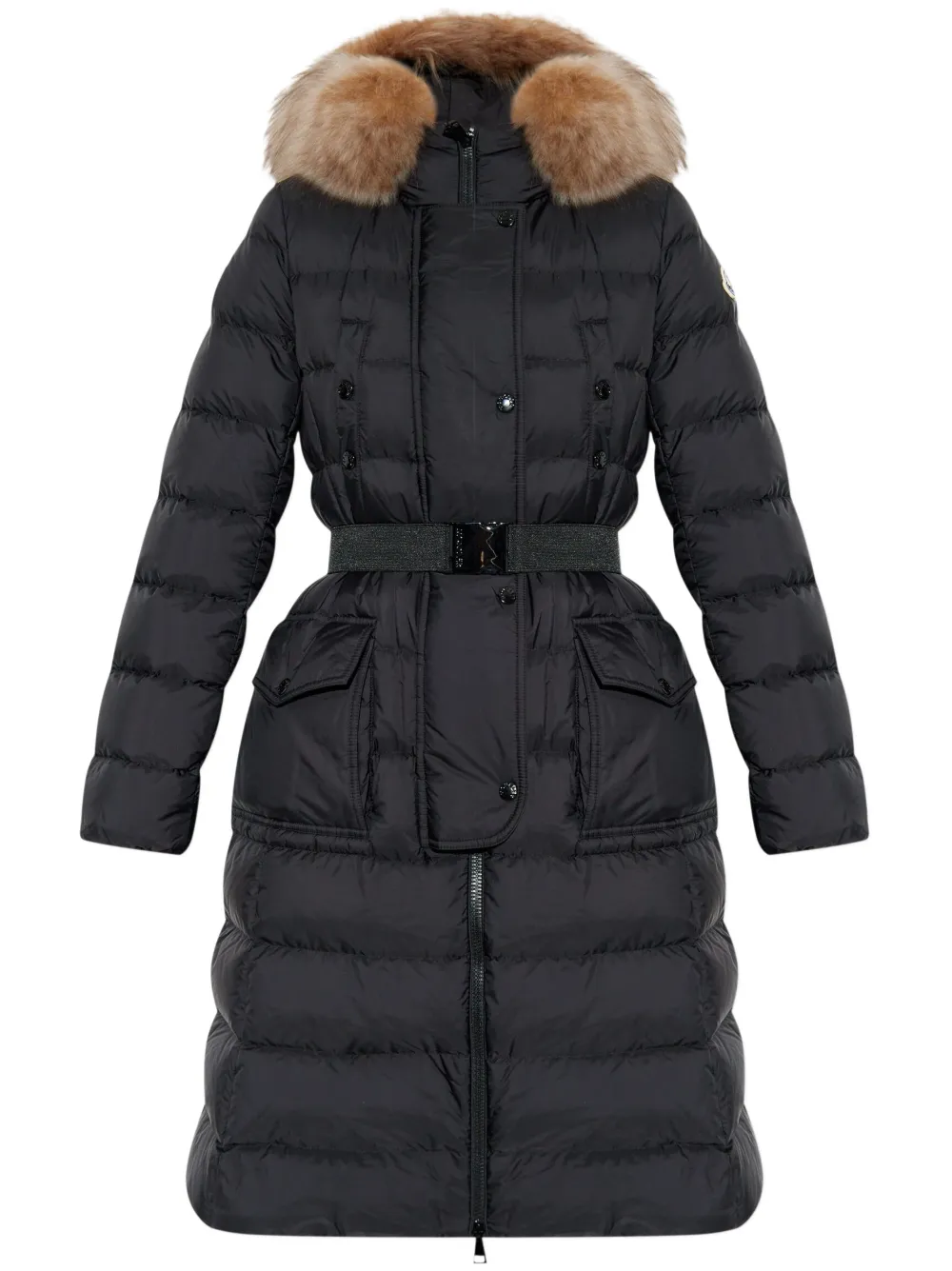 Moncler Khloe long down jacket – Black