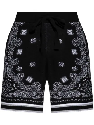 AMIRI バンダナ ショートパンツ | ブラック | FARFETCH JP