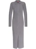 Kenzo collared knitted dress - Grey