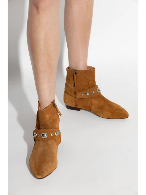 ISABEL MARANT Stania Boots | Brown | FARFETCH JO