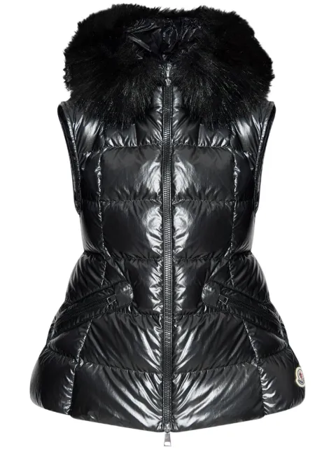 Moncler 안스 시어링 칼라 다운 베스트