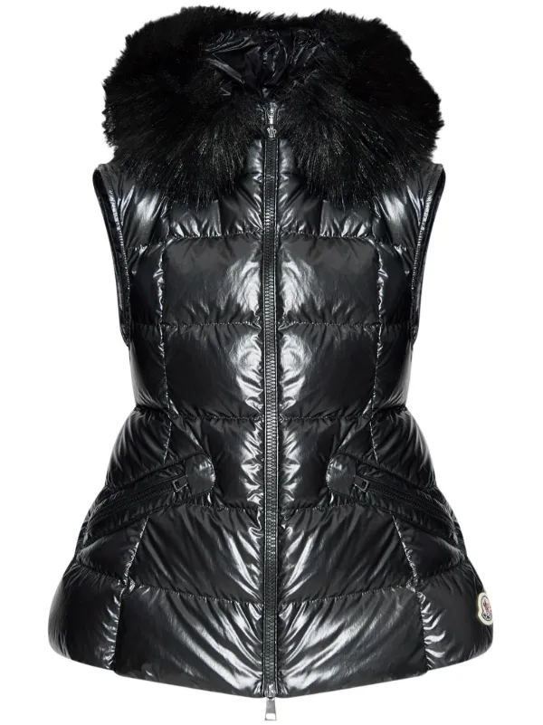 Moncler fur gilet best sale