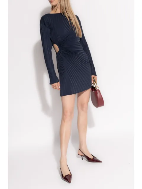 Kenzo pleated long-sleeve dress FE62RO2869FO - 1