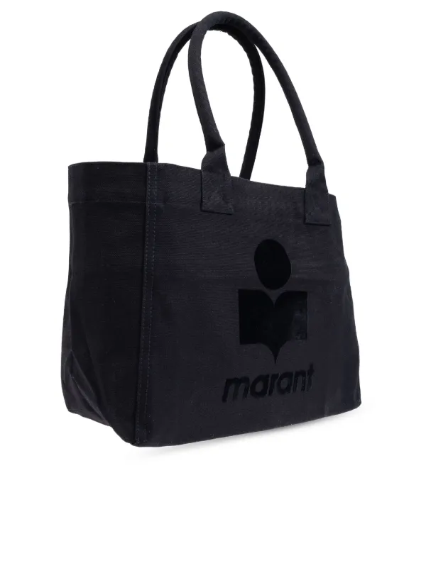 ISABEL MARANT｜TOTEBAGS (YENKY (PM0001FA A1X49M 10YW)) ISABEL MARANT Yenky logo-embroidered Zipped Tote Bag | Black