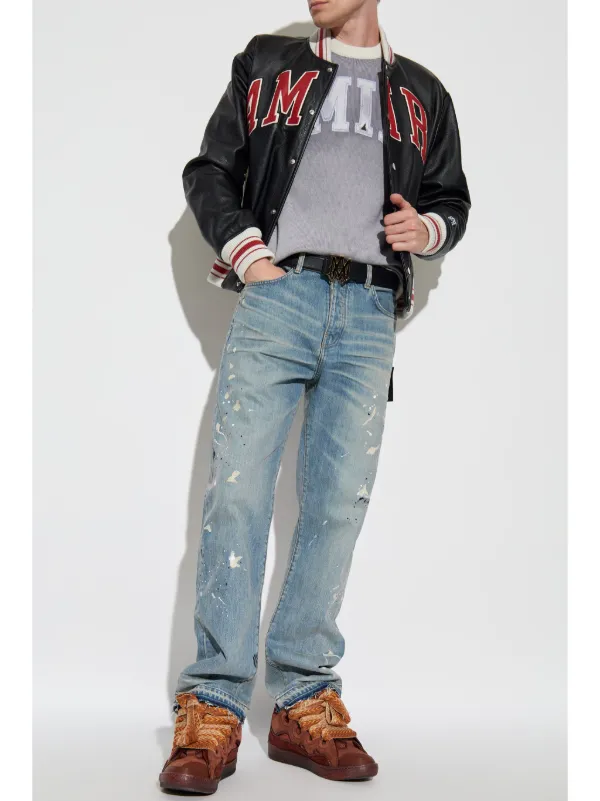 アウターその他 AMIRI Men Jacket Grey AMOUVY1007 GREY AMIRI embroidered-logo Sweater | Grey | FARFETCH