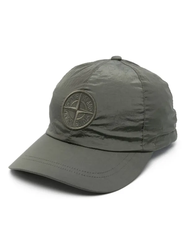 Stone Island Compass patch Cap Green FARFETCH UK