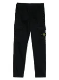 Stone Island Junior Compass-badge tapered trousers - Black