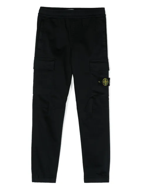 Stone Island Junior pantalones tapered con motivo Compass