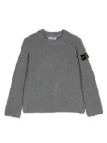 Stone Island Junior Compass-badge raglan jumper - Grey