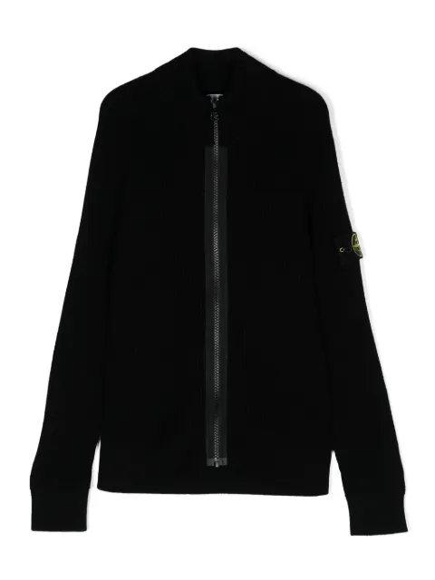Stone Island Junior cárdigan con motivo Compass