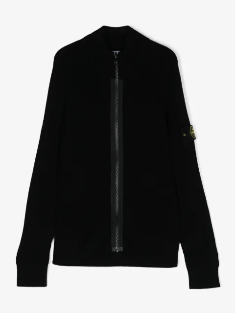 Stone Island Junior Cardigan mit Kompass-Patch