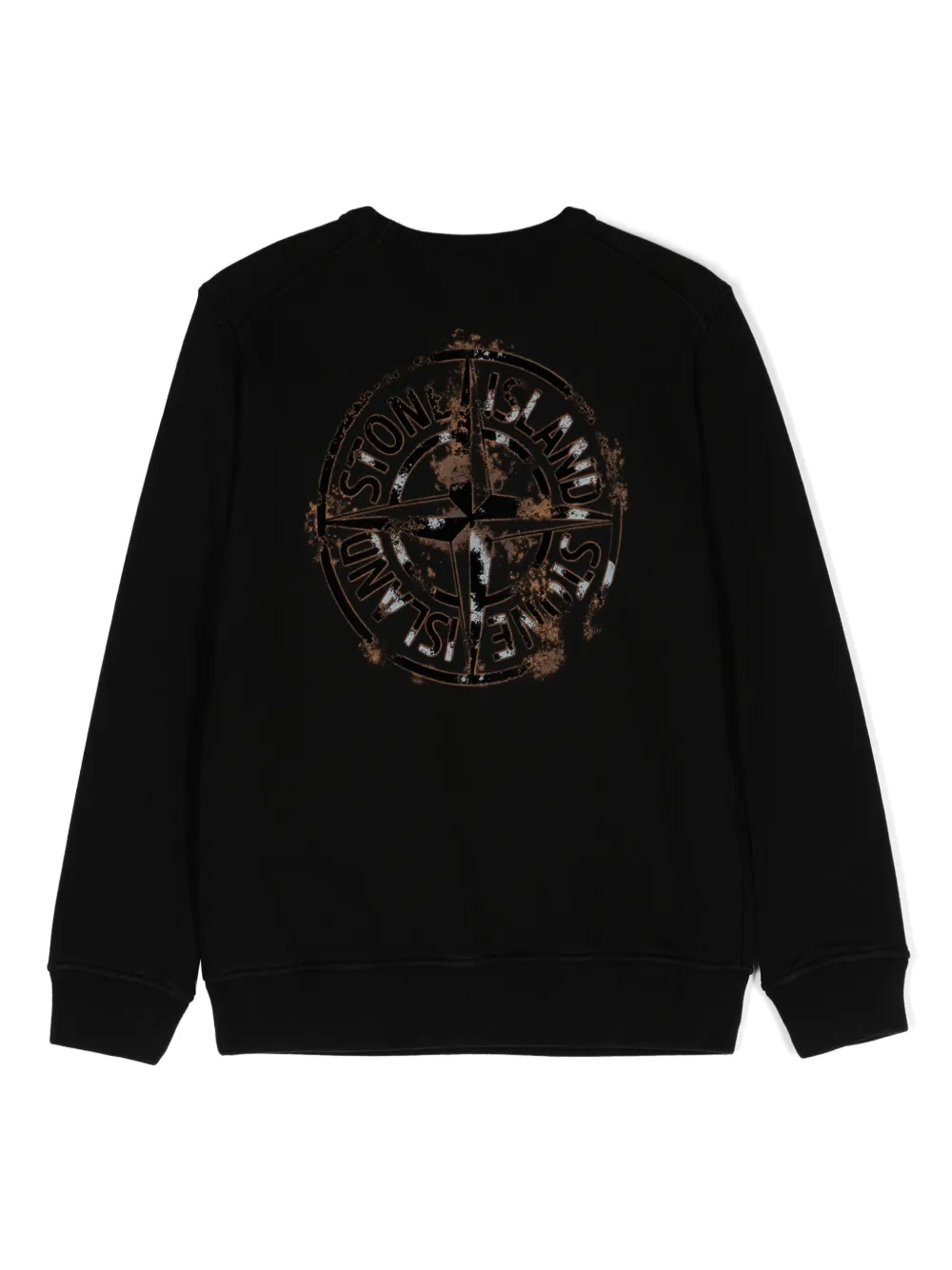 Felpa stone island con logo davanti hotsell
